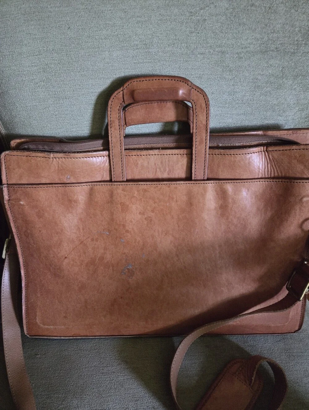 Vintage Leather Hartmann Top Handle Belting Leather Business Briefcase Portfolio